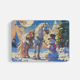 сделано в России Деревянный пазл с крышкой PuzzleBox на заказ