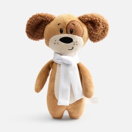 Разное Мягкая игрушка Beastie Toys, собачка с белым шарфом