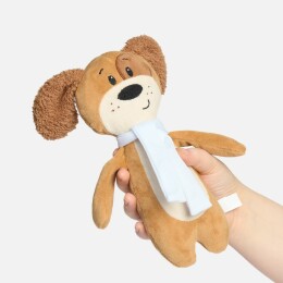 Разное Мягкая игрушка Beastie Toys, собачка с белым шарфом