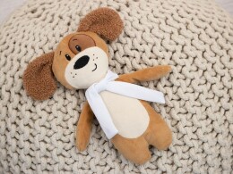 Разное Мягкая игрушка Beastie Toys, собачка с белым шарфом