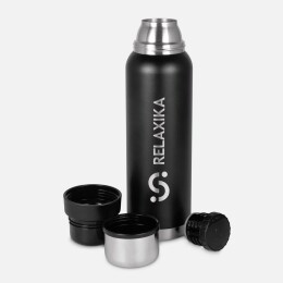 Relaxika Термос Relaxika 1000 со стикерпаком, черный