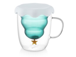 YoonY Кружка с двойными стенками с елочкой внутри "Winter Wonderland"