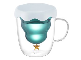 YoonY Кружка с двойными стенками с елочкой внутри "Winter Wonderland"