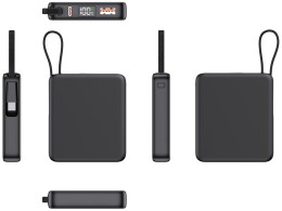 Разное Внешний аккумулятор с подсветкой лого "Nex", 5000 мАч, черный