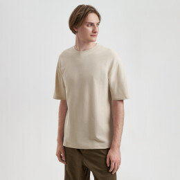 Portobello Футболки Футболка унисекс премиум Аура (Aura), 100% хлопок 200гр. бежевый, размер XS/S