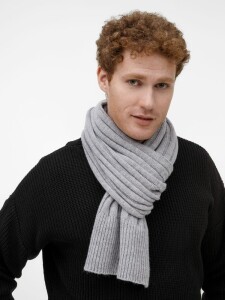 Sherst Шарф Bellish, светло-серый меланж