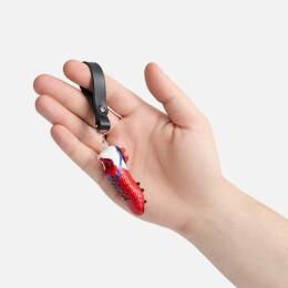 сделано в России Брелок «Футбольная бутса», красный