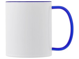 Разное Керамическая кружка со стеклянной ручкой для сублимации "Charm", синий