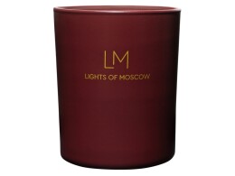 Lights of Moscow Ароматическая свеча в бордовом стакане Sunset, коллекция Exclusive, 250 мл