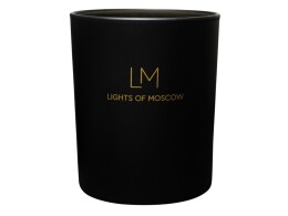 Lights of Moscow Ароматическая свеча в черном стакане Mystery, коллекция Exclusive, 250 мл