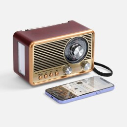 Molti Bluetooth-колонка с радио Listenberg, коричневая