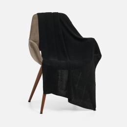 teplo Плед Quadrisma, черный