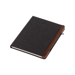 WOWNOTE Блокнот "Wood" с ручкой в ореховом магнитном пенале черный