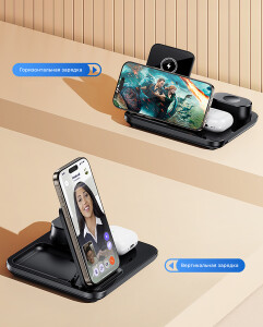 mid-oceangift Беспроводная (15W) зарядная станция "Lift" с сенсорным подъёмным механизмом