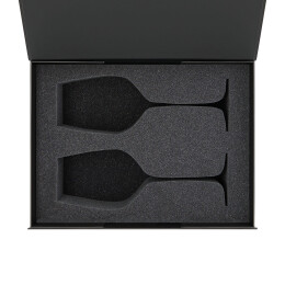 Portobello подарочная упаковка Ложемент под 2 бокала для вина (рифленое стекло) в среднюю коробку-трансформер (арт. 695721)