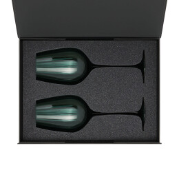 Portobello подарочная упаковка Ложемент под 2 бокала для вина (рифленое стекло) в среднюю коробку-трансформер (арт. 695721)