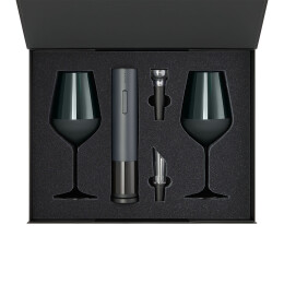 Portobello подарочная упаковка Ложемент под 2 бокала для вина + набор для вина Sacramento в большую коробку-трансформер (арт. 695722)