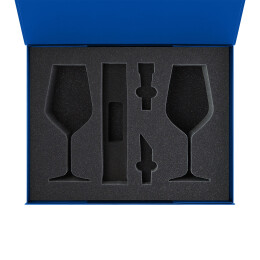 Portobello подарочная упаковка Ложемент под 2 бокала для вина + набор для вина Sacramento в большую коробку-трансформер (арт. 695722)