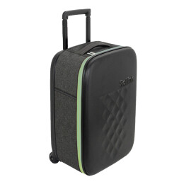 Разное Чемодан складной Rollink Earth 55x40x20 см, 2 колеса, черный/зеленый