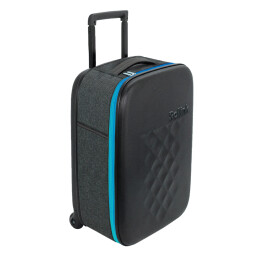 Разное Чемодан складной Rollink Earth 55x40x20 см, 2 колеса, черный/синий