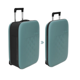 Разное Чемодан складной Rollink Vega II 55x40x20 см, 2 колеса, бирюзовый