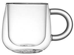 Eat&Bite Select Кружка с двойными стенками с широкой ручкой "Fog", прозрачный