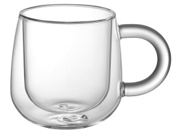 Eat&Bite Select Кружка с двойными стенками с широкой ручкой "Fog", прозрачный
