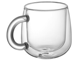Eat&Bite Select Кружка с двойными стенками с широкой ручкой "Fog", прозрачный