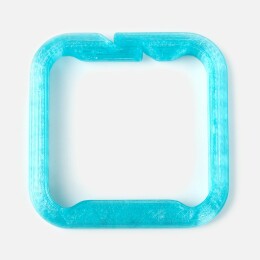 сделано в России Брелок Impreso, 3D-печать на заказ, квадрат