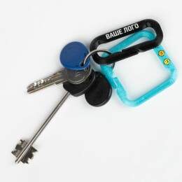 сделано в России Брелок Impreso, 3D-печать на заказ, квадрат