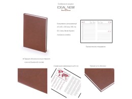 Альт Ежедневник датированный А5 «Ideal New» 2025, черный (Р)