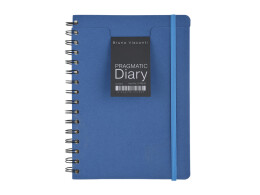 Bruno Visconti Ежедневник недатированный на гребне А5 "Pragmatic", синий (Р)