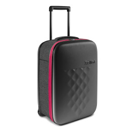 Разное Чемодан складной Rollink Earth 55x40x20 см, 2 колеса, черный/красный