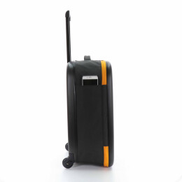 Разное Чемодан складной Rollink Earth 55x40x20 см, 2 колеса, черный/оранжевый