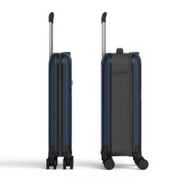 Разное Чемодан складной Rollink Vega 360 55x40x20 см, 4 колеса, серо-синий