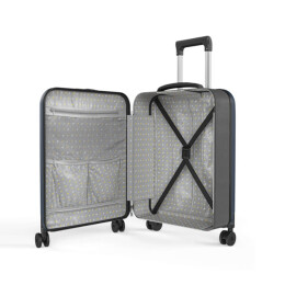 Разное Чемодан складной Rollink Vega 360 55x40x20 см, 4 колеса, серо-синий