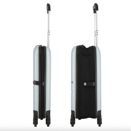 Разное Чемодан складной Rollink FLEX LIGHT 55x40x20 см, 4 колеса, светло-серый