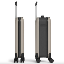 Разное Чемодан складной Rollink Vega 360 55x40x20 см, 4 колеса, серо-бежевый