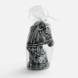 сделано в России Свеча фигурная «Бюст лошади», серебристая