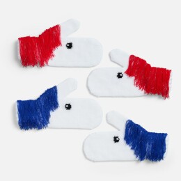 teplo Варежки «Игогошки», с синей гривой