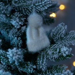 teplo Подвеска на елку «Вьюжка», шапочка, белая