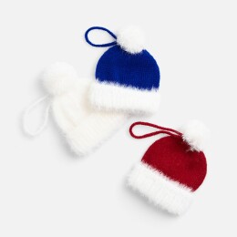 teplo Подвеска на елку «Вьюжка», шапочка, белая