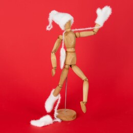 teplo Подвеска на елку «Вьюжка», шапочка, белая