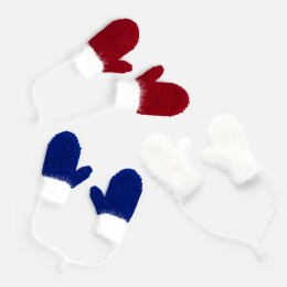 teplo Подвеска на елку «Вьюжка», варежки, белая