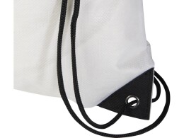 Разное Рюкзак-мешок  на шнурке «Evergreen» из переработанного нетканого материала, белый