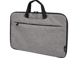 Разное Эко- чехол для ноутбука «Libra» 2 в 1 из переработанного пластика, серый яркий