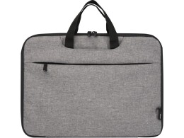 Разное Эко- чехол для ноутбука «Libra» 2 в 1 из переработанного пластика, серый яркий