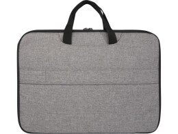 Разное Эко- чехол для ноутбука «Libra» 2 в 1 из переработанного пластика, серый яркий