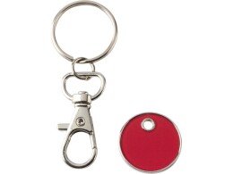 Разное Rory брелок для ключей с монетой для тележки, красный