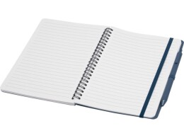Разное Блокнот Thalaasa формата А5 в твердой обложке из океанического пластика с шариковой ручкой - Синий
